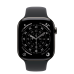 Apple Watch Series 11 GPS + Cellular 46mm Slate Titanium Case with Black Sport Band - XL (MFC14+MXM53)