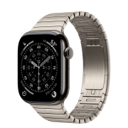 Apple Watch Series 11 GPS + Cellular 46mm Slate Titanium Case with Natural Link Bracelet (MFC14+MXMF3)