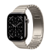 Apple Watch Series 11 GPS + Cellular 46mm Slate Titanium Case with Natural Link Bracelet (MFC14+MXMF3)
