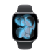 Apple Watch Series 11 GPS + Cellular 46mm Space Gray Aluminum Case with Black Sport Band - X/L (MFAE4+MXM53)