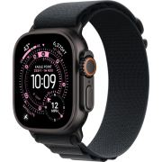 Apple Watch Ultra 3 GPS + Cellular 49mm Black Titanium Case with Black Alpine Loop - Medium (MF0V4)
