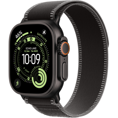 Apple Watch Ultra 3 GPS + Cellular 49mm Black Titanium Case з Black/Charcoal Trail Loop - M/L (MF1H4)
