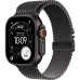Apple Watch Ultra 3 GPS + Cellular 49mm Black Titanium Case with Black Titanium Milanese Loop - Small (MF1N4)