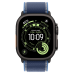 Apple Watch Ultra 3 GPS + Cellular 49mm Black Titanium Case with Blue/Bright Blue Trail Loop - M/L (MF254+MG9R4)
