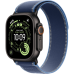Apple Watch Ultra 3 GPS + Cellular 49mm Black Titanium Case with Blue/Bright Blue Trail Loop - M/L (MF254+MG9R4)