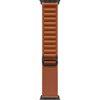 Apple Watch Ultra 3 GPS + Cellular 49mm Black Titanium Case with Terra Cotta Alpine Loop - Large (MF254+MG9F4)