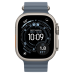Apple Watch Ultra 3 GPS + Cellular 49mm Natural Titanium Case with Anchor Blue Ocean Band (MEWH4)