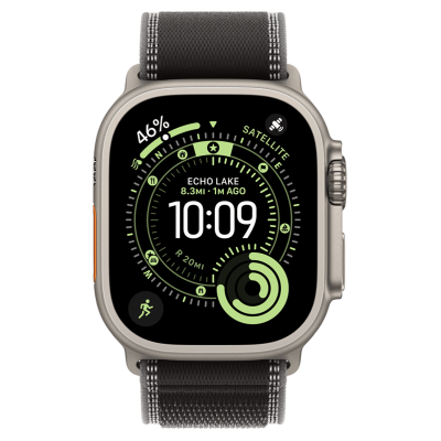 Apple Watch Ultra 3 GPS + Cellular 49mm Natural Titanium Case з Black/Charcoal Trail Loop - S/M (MF1V4+MFT84)