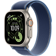 Apple Watch Ultra 3 GPS + Cellular 49mm Natural Titanium Case з Blue/Bright Blue Trail Loop - M/L (MEWU4)