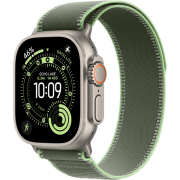 Apple Watch Ultra 3 GPS + Cellular 49mm Natural Titanium Case з Green/Neon Trail Loop - S/M (MF1V4+MFT44)