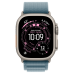 Apple Watch Ultra 3 GPS + Cellular 49mm Natural Titanium Case with Light Blue Alpine Loop - Large (MEWP4)
