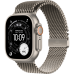 Apple Watch Ultra 3 GPS + Cellular 49mm Natural Titanium Case with Natural Titanium Milanese Loop - Large (MF0E4)