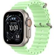 Apple Watch Ultra 3 GPS + Cellular 49mm Natural Titanium Case with Neon Green Ocean Band (MF1V4+MGCF4)