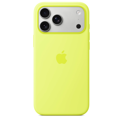 Чeхол Apple iPhone 17 Pro Max Silicone Case with MagSafe - Neon Yellow (MGFM4)