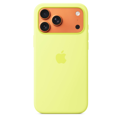 Чохол Apple iPhone 17 Pro Silicone Case with MagSafe - Neon Yellow (MGFF4)