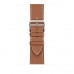 Apple Watch Hermès Series 7 GPS + Cellular 41mm Silver Stainless Steel Case with Gold Single Tour (MKHN3)