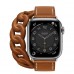 Apple Watch Hermès Series 7 GPS + Cellular 41 Silver Stainless Steel Case (MKLK3) with Gourmette Double Tour (MKFV3)