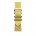 Apple Watch Hermès Series 7 GPS + Cellular 45mm Silver Stainless Steel Case (MKMG3) with Kraft/Lime Jumping Single Tour (MKGM3)