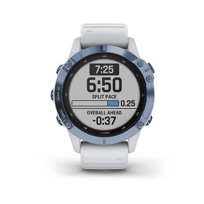 Смарт-часы Garmin Fenix 6 Pro Solar Edition Mineral Blue with Whitestone Band (010-02410-19/010-02410-18)