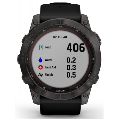 Смарт-часы Garmin Fenix 7X Sapphire Solar Carbon Gray DLC Titanium with Black Band (010-02541-10/11)
