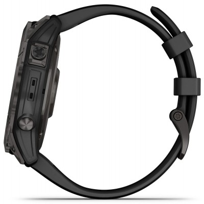 Смарт-часы Garmin Fenix 7X Sapphire Solar Carbon Gray DLC Titanium with Black Band (010-02541-10/11)