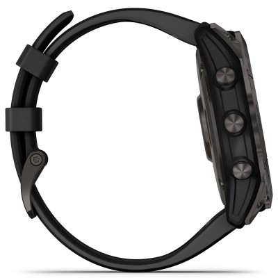 Смарт-часы Garmin Fenix 7X Sapphire Solar Carbon Gray DLC Titanium with Black Band (010-02541-10/11)