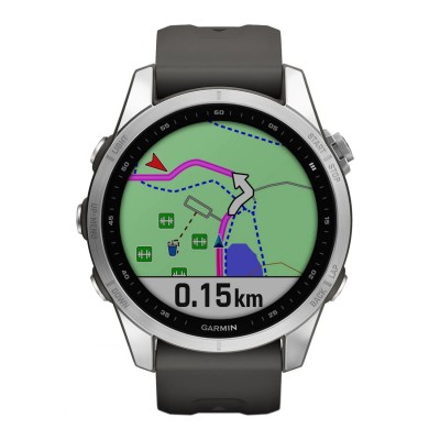 Смарт-часы Garmin Fenix 7S Silver with Graphite Band (010-02539-00/01)