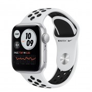 Apple Watch SE Nike GPS 40mm Silver Aluminum Case with Pure Platinum/Black Nike Sport Band (MYYD2)