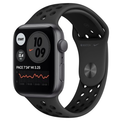 Apple Watch SE Nike GPS 44mm Space Gray Aluminum Case with Anthracite / Black Nike Sport Band (MYYK2)