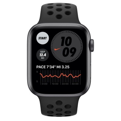 Apple Watch SE Nike GPS + Cellular 44mm Space Gray Aluminum Case with Anthracite/Black Nike Sport Band (MG063, MG0A3)
