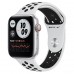 Apple Watch SE Nike GPS + Cellular 44mm Silver Aluminum Case with Pure Platinum/Black Nike Sport Band (MG043, MG083)