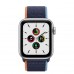 Apple Watch SE GPS 40mm Silver Aluminum Case with Deep Navy Sport Loop (MYDX2)