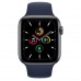 Apple Watch SE GPS 44mm Space Gray Aluminum Case (MYE32) with Deep Navy Sport Band (MYAX2)