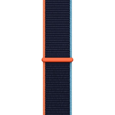 Apple Watch SE GPS 44mm Silver Aluminum Case with Deep Navy Sport Loop (MYE12)