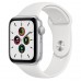 Apple Watch SE GPS 44mm Silver Aluminum Case with White Sport Band (MYDQ2)