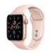 Apple Watch SE GPS + Cellular 40mm Gold Aluminum Case with Pink Sand Sport Band (MYEA2, MYEH2)