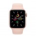 Apple Watch SE GPS + Cellular 40mm Gold Aluminum Case with Pink Sand Sport Band (MYEA2, MYEH2)