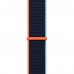 Apple Watch SE GPS + Cellular 44mm Silver Aluminum Case with Deep Navy Sport Loop (MYEN2, MYEW2)