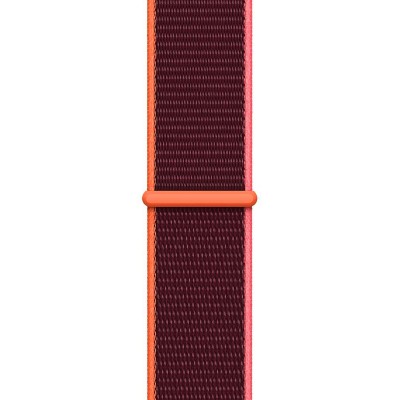 Apple Watch SE GPS + Cellular 40mm Gold Aluminum Case with Plum Sport Loop (MYEC2, MYEJ2)