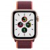 Apple Watch SE GPS + Cellular 44mm Gold Aluminum Case with Plum Sport Loop (MYEQ2, MYEY2)