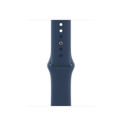 Apple Watch SE GPS + Cellular 40mm Silver Aluminum Case with Abyss Blue Sport Band (MKQL3, MKQV3)