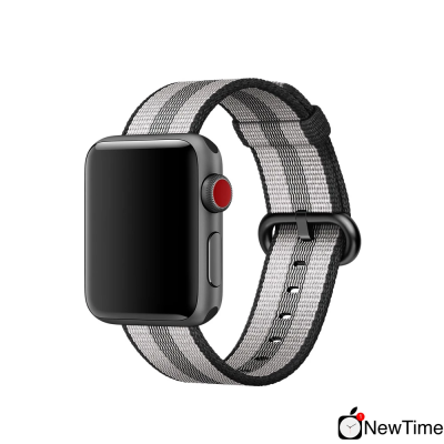 Ремінець Apple Black Stripe Woven Nylon Band (MQVG2) для Apple Watch 38/40/41mm
