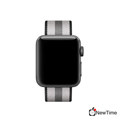 Ремінець Apple Black Stripe Woven Nylon Band (MQVG2) для Apple Watch 38/40/41mm