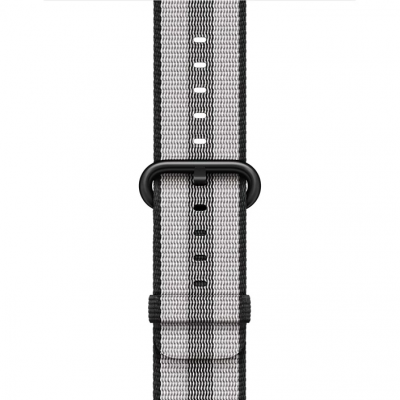 Ремінець Apple Black Stripe Woven Nylon Band (MQVG2) для Apple Watch 38/40/41mm