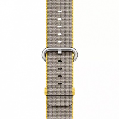 Apple Yellow/Light Gray Woven Nylon Band (MNK72) для Apple Watch 38/40mm