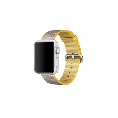 Apple Yellow/Light Gray Woven Nylon Band (MNK72) для Apple Watch 38/40mm