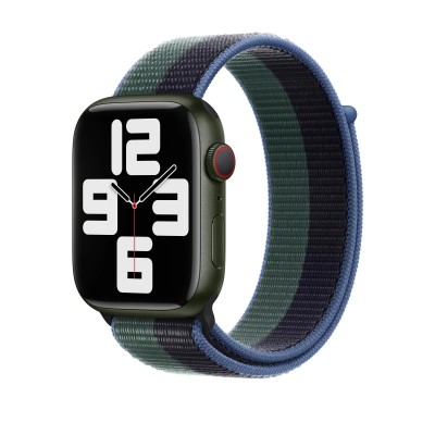 Apple Midnight/Eucalyptus Sport Loop для Apple Watch 40/41mm (MN5M3)