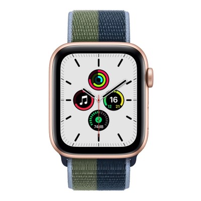 Apple Abyss Blue/Moss Green Sport Loop для Apple Watch 44/45mm (ML313)