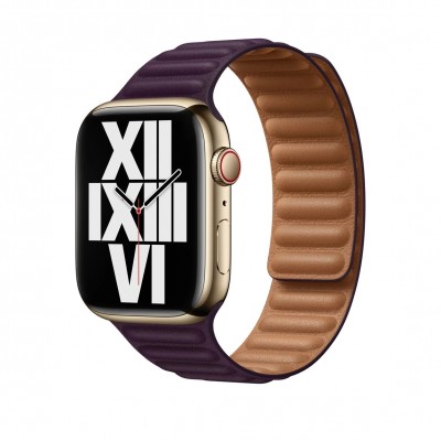 Apple Dark Cherry Leather Link S/M (ML7M3) для Apple Watch 40/41mm