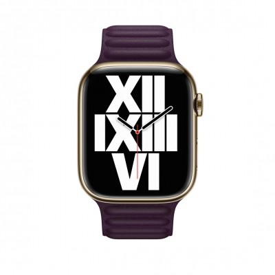 Apple Dark Cherry Leather Link S/M (ML7M3) для Apple Watch 40/41mm